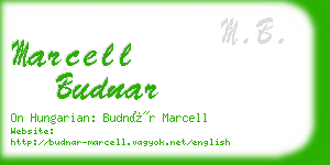 marcell budnar business card